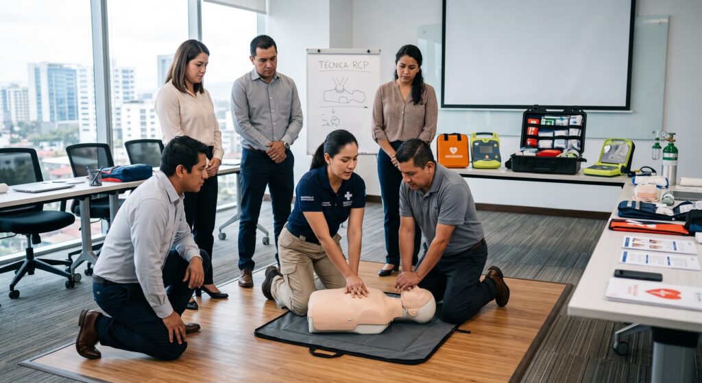 Practica del curso de primeros auxilios PRECAP.